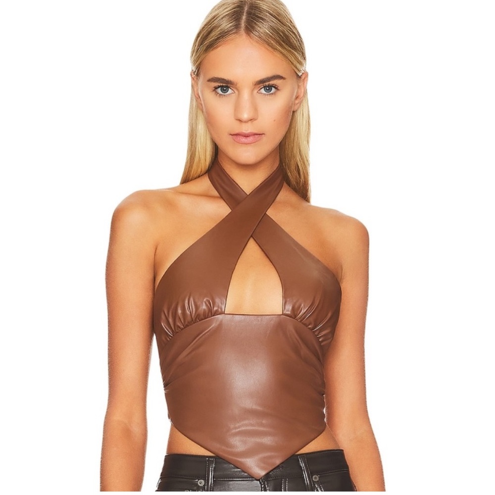 Brown Halter Top